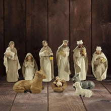 Load image into Gallery viewer, Holy Nativity Scene Set – Celebrate Christmas with Baby Jesus &amp; Manger Figurines
