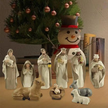 Load image into Gallery viewer, Holy Nativity Scene Set – Celebrate Christmas with Baby Jesus &amp; Manger Figurines
